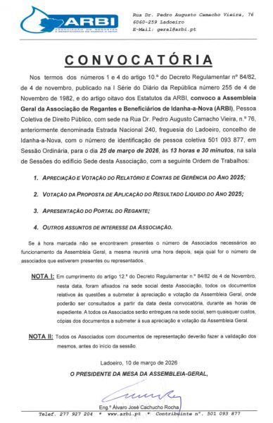 Assembleia Geral - Convocatória